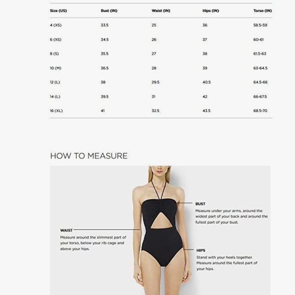 Michael Kors Shirred High Cross Neck One Piece Swimsuit NWT - Picture 4 of 5